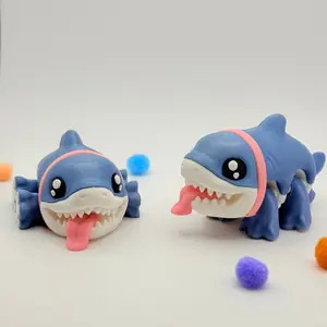 Puppy Shark | 3D Printed | Articulated Collectible for Desk
