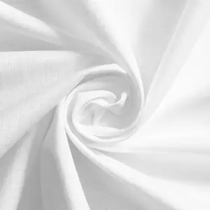 Chambray Fabric by the Yard | Snowcraft White Color—58"Wide