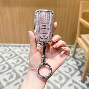 For Toyota 4Runner Key Fob Cover , Soft TPU Full Protection Key Case Shell Compatible with 2016-2025 RAV4 Camry Prius Prado Highlander Avalon C-HR Corolla GT86, 3 Button