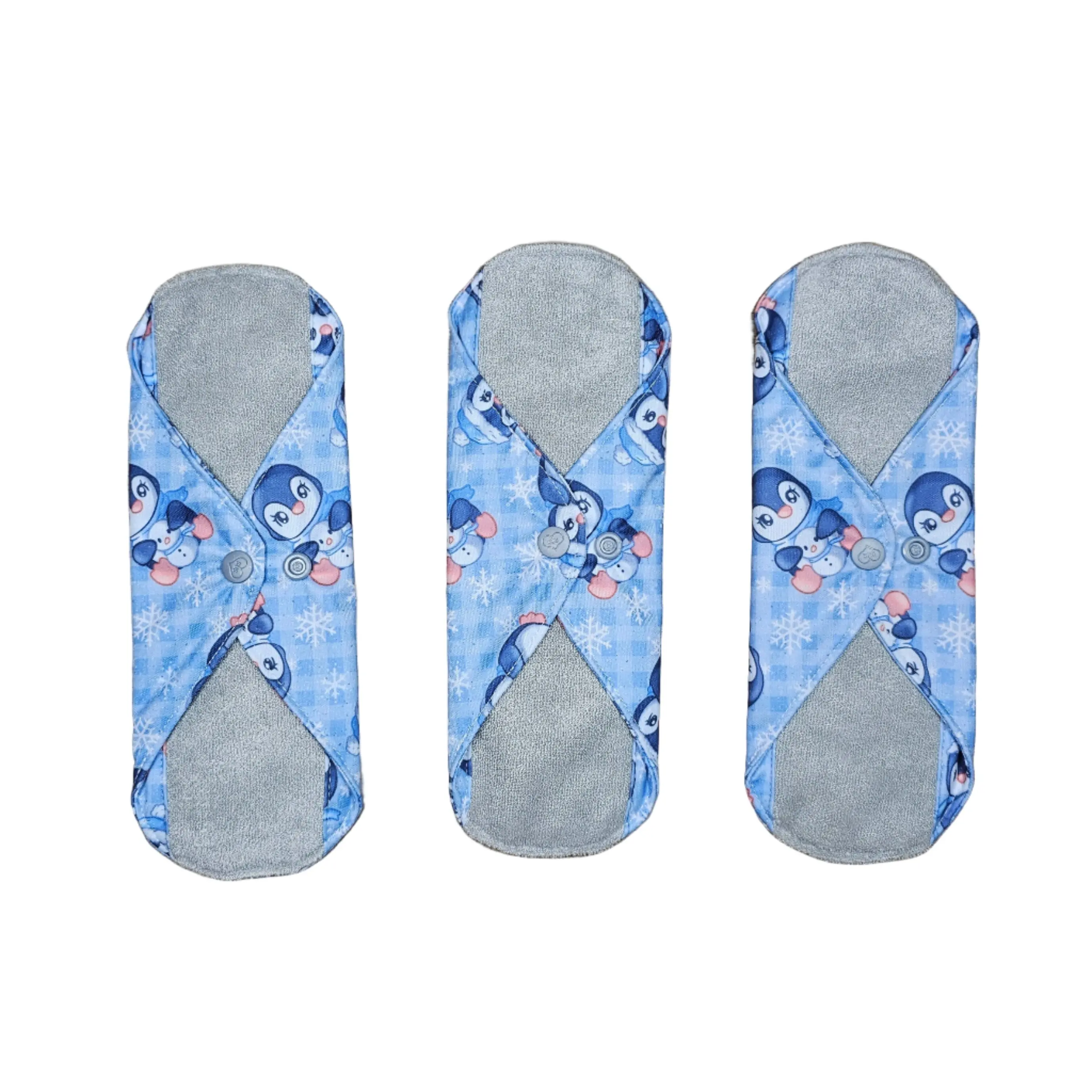 Medium garment protector - winter penguin