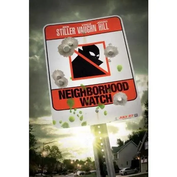 THE WATCH - 27x40 D/S Original Movie Poster One Sheet RECALLED 2012 Neighborhood Ben Stiller