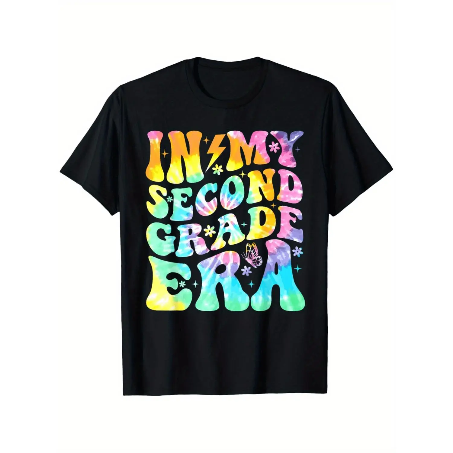 In My Second Grade Era 2nd Grade Girl Teacher Back to School T-Shirt, for Boys breathable, casual and comfortable top street fashion casual summer T-shirt