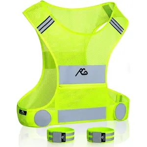 Reflective Vest Running Gear,Lightweight Reflective Safety Vests with Arm Bands