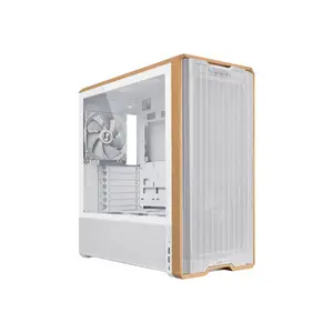 Lian-Li LAN217W CS LAN217W Steel 4 mm TG Wood Mid Tower, White