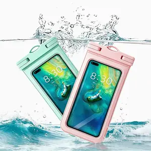 7.2 Inch Floating Waterproof Phone Pouch with Lanyard, HD Touch Clear Dry Bag Dust Sand Proof for Beach Swim Dive Boat, Summer Gift Fits iPhone 11-17 Pro Max Plus