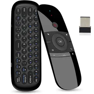W1 Air Mouse Universal Remote Control with Keyboard, Wireless IR/RF TV Remote Control for Nvidia Shield, Android TV Box, PC, Projector, HTPC and All-in-One PC