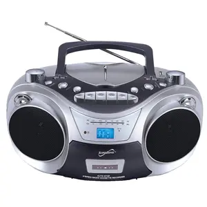 Supersonic SC-709 Portable MP3/CD Player with Cassette Recorder, AM/FM Radio ...