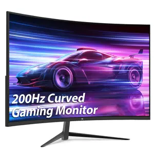 Z-EDGE 27-inch Curved Gaming Monitor 200Hz Refresh Rate 1ms Response Time FreeSync Frameless LED Display Full HD 1080p
