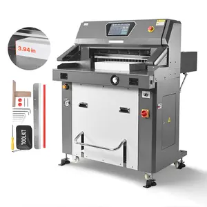 【Spotlight Day】VEVOR Electric Paper Cutter, Metal Hydraulic Paper Cutter Machine, 26 inch Cutting Width, 3.94 inch Cutting Thickness, Large Size Electric Guillotine Trimmer with Infrared Function and Spare Blade