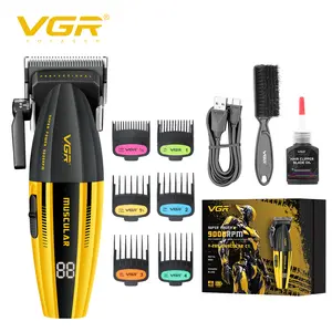 VGR 285 Fresh Fade Hair Clippers for Men, 9000RPM Professional Barber Clippers for Hair Cutting, Cordless Small Hair Trimmer Lightweight Versatile Barber Kit with LED Display