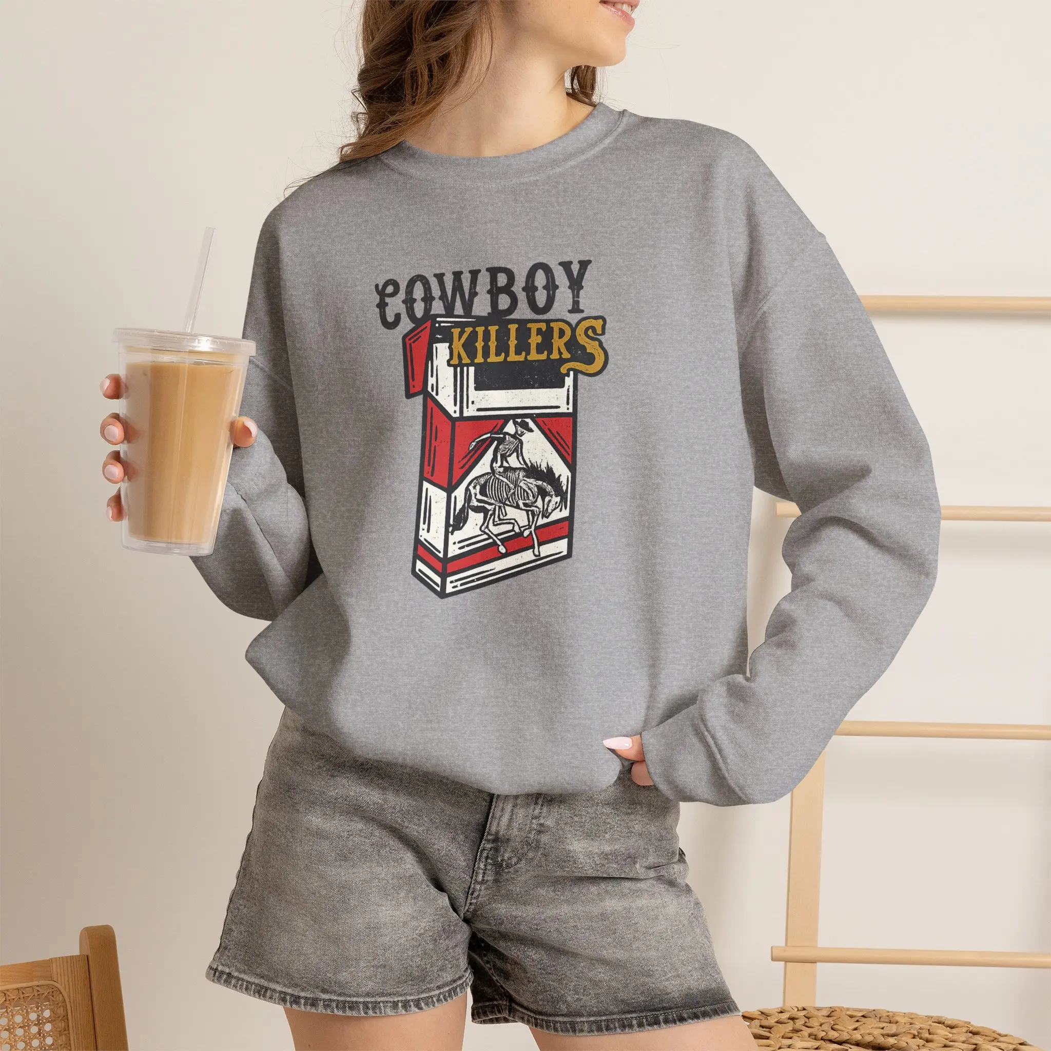 Cowboys Killers Sweatshirt; Vintage Western Crewneck; Cowgirl Graphic Sweatshirt; Rodeo Sweatshirt; Western Apparel; Unisex Pullover
