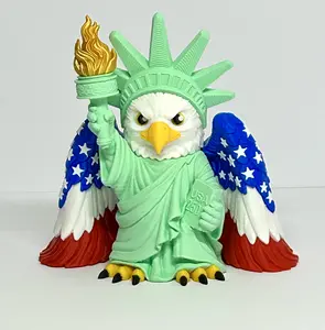 Bald Eagle Liberty Statue – Patriotic 3D Printed Collectible Decor