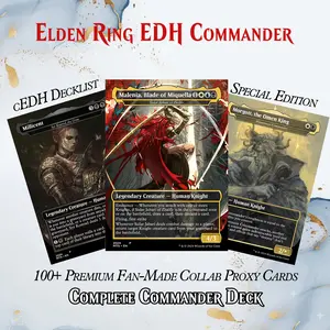 ️ ELDEN RING COMMANDER – SIDAR JABARI OF ZHALFIR MTG PROXY COMMANDER DECK – COLLECTOR SET (100 CARDS + DICE SET + PLAYMAT + VELVET BAG + DISPLAY BOX + COLLECTOR BOX) | DECKGALAXY