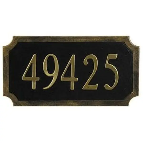 Special Lite Products MP-454-CP Rectangular Side-Mounting Address Plaque Kit, Copper-Aluminum Home Decor Sign for Residential Use
