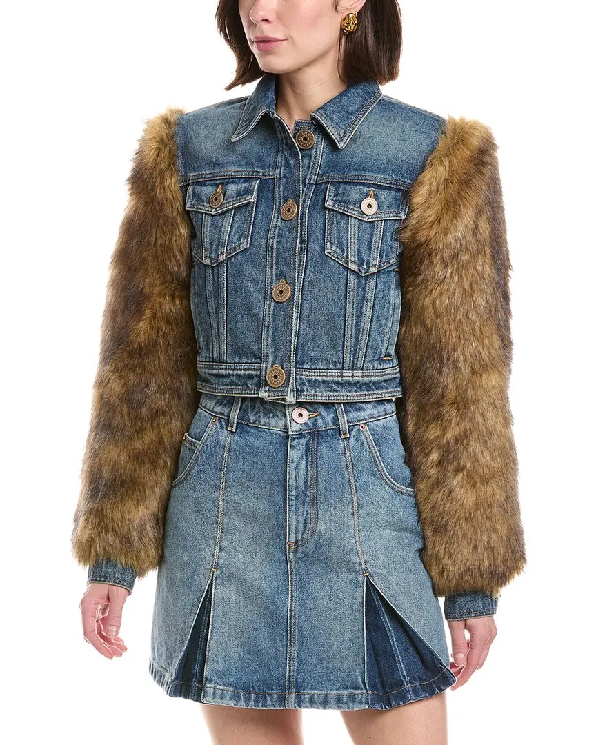 Balmain Denim Cropped Jacket