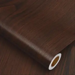 Wood Grain Pattern Wallpaper, Self Adhesive Waterproof Wall Sticker, Easy To Install Wall Decal for Home Living Room Bedroom