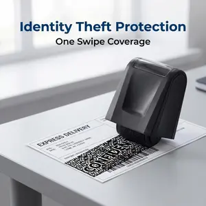 Privacy Confidential Roller Stamp – a fast, compact, refillable tool to obscure personal details on mail, packages, bills, receipts, and more with one simple swipe, keeping your information private daily.