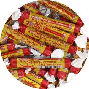 Long Boys Coconut Candy, 1 Pound Bag (Approx. 40 pieces), Coconut Long Boys Candy, The Hampton Popcorn & Candy Company