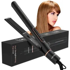 NEXPURE Professional 1" Flat Iron 2 in 1 Hair Straightener & Curling Iron Salon Styling Tool NEXPURE