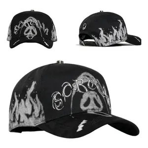 YP Beard Cap B Star Graffiti Casual Cap