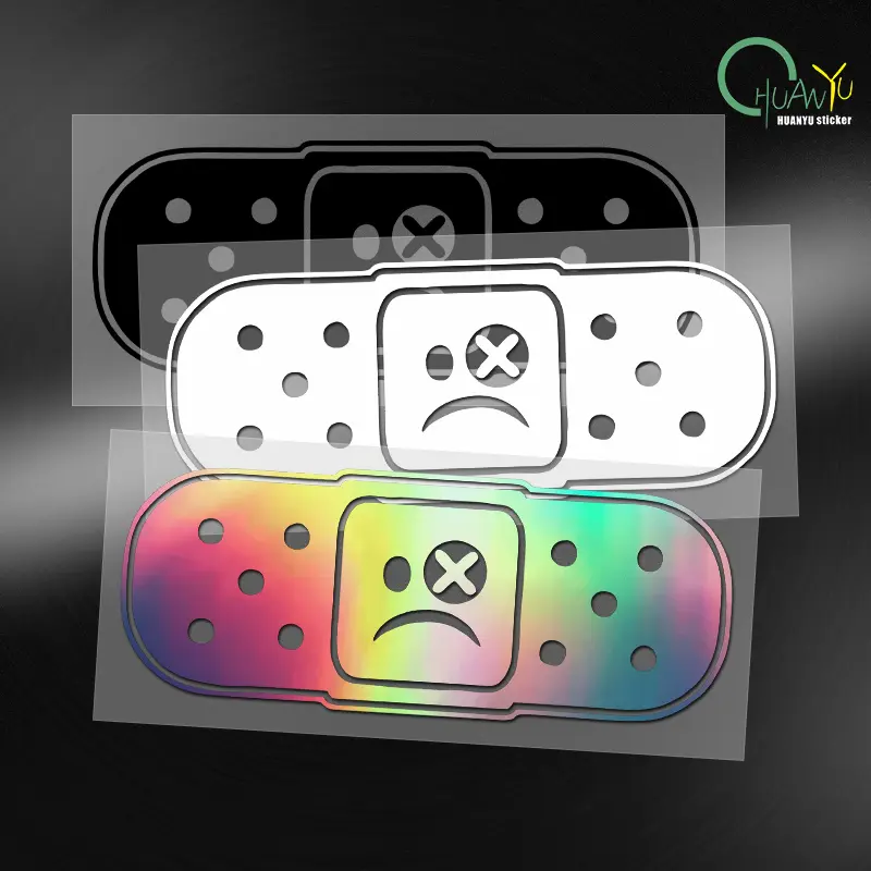 Creative Tape Band Aid Car Sticker Cover Scratch Vinyl Decal AUTO Accessories for Bumper Window Laptop