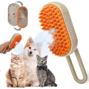 Pet Steam Brush,Cat Dog Hair Remover, Adjustable Pet Hair Remover,Pet Steamy Mist,Steam Pet Brush for Pet Hair 3-IN-1 Steamy Cat Brush Grooming Comb for Dogs Steam Brush for Cats Remove Flying Fur Steam Advanced Pet Hair Removal Comb pet pal brush