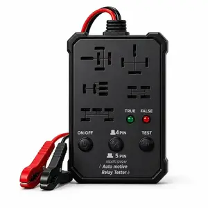5 in 1 Relay Tester Checks 7 different 12/24 Volt relays Car Automotive Circuit Tester Portable Battery Diagnostic Checker Tool Professional Car Relay Tester for Easy Troubleshooting and Accurate Readings
