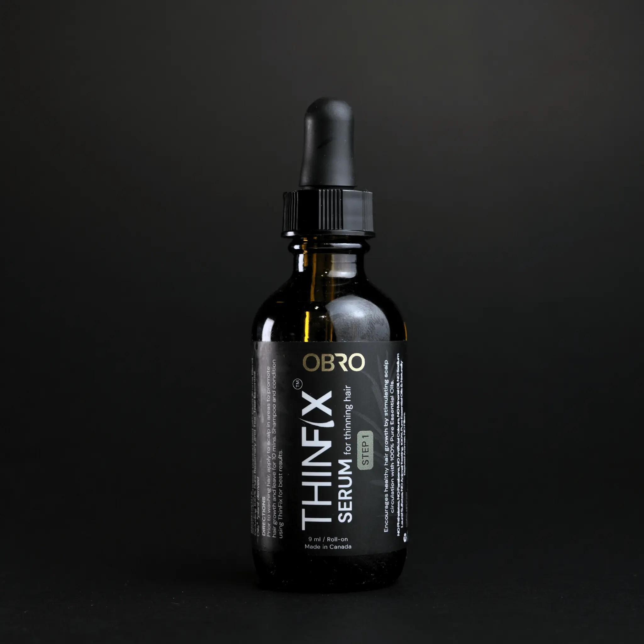 OBRO ThinFix Rosemary Hair Serum - 100% Pure Rosemary & Cypress Oil for Slowing Hair Loss & Promoting Fuller Hair