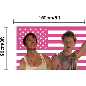 JJ Jacob Elordi and  Flag Banner Maybank Tapestry Wall Hanging Poster Rafe Art Flag For Dorm Bedroom Living Room Yard Party Starkey Decor Flag