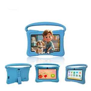 Android Tablet, 1 Count 7 Inch Portable Tablet with Protective Case, Parental Control, Pre installed Applications & Free Games, Educational Tablet with WiFi, Bluetooth-compatible