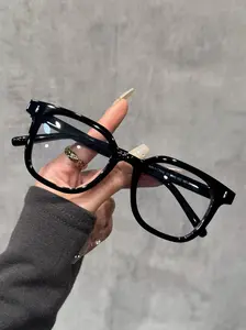 Women's Fashion Stylish Square Frame Eyeglasses, Casual Trendy Anti-blue Light Eyeglasses for Everyday Use, Fashion Accessories for Outdoor Activities, Eyeglasses Frames