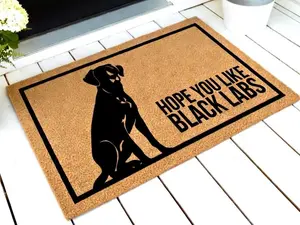 Hope You Like Black Labs Doormat, Labrador Gifts, Black Lab Gifts, Black Lab Mom, Black Lab Doormat, Welcome Mat, Black Labrador Gifts