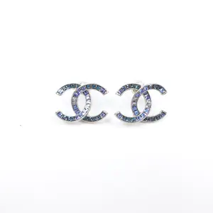 Pre-owned Chanel Blue Metal Earrings T10413079