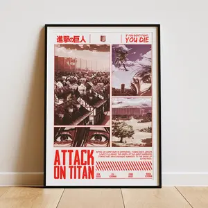 Attack on Titan Anime Poster Unframed – AOT Wall Art |  | Manga Artwork for Anime Room Decor & Gifts