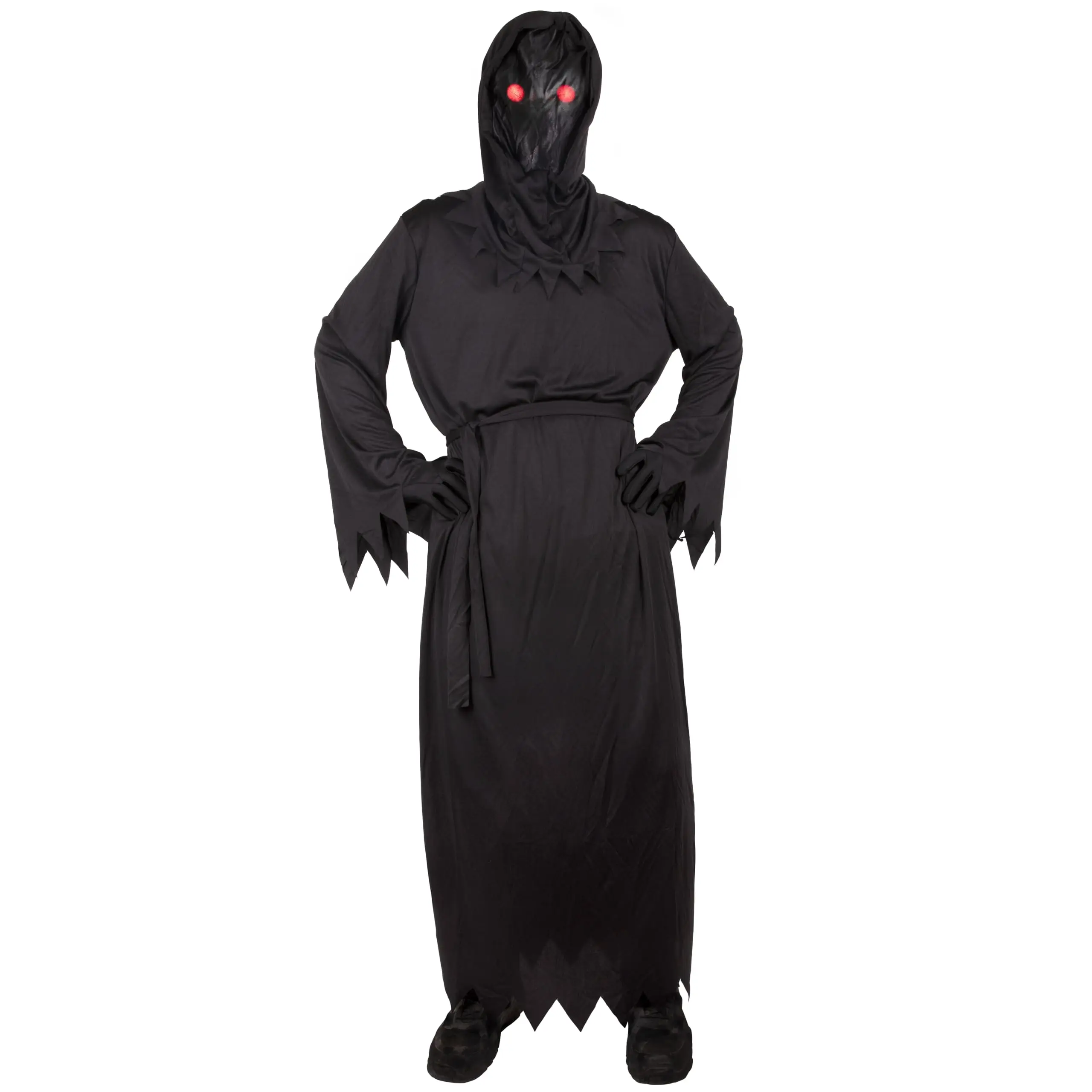 3PCS Grim Reaper Costume - Halloween Costume for Youth Kids - Creeper Scary Scream Outfit Horror Costume - Creepy Death Demon Cosplay Dress Up - Medium