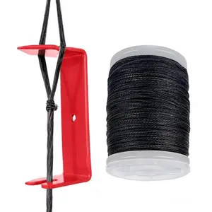 Archery Bow String Separator Tool and Bowstring Serving Thread 131 yard/120m Durable Nylon Peep Sight String Serving for Compound Recurve Bow Tying Peep Sight Nock Point