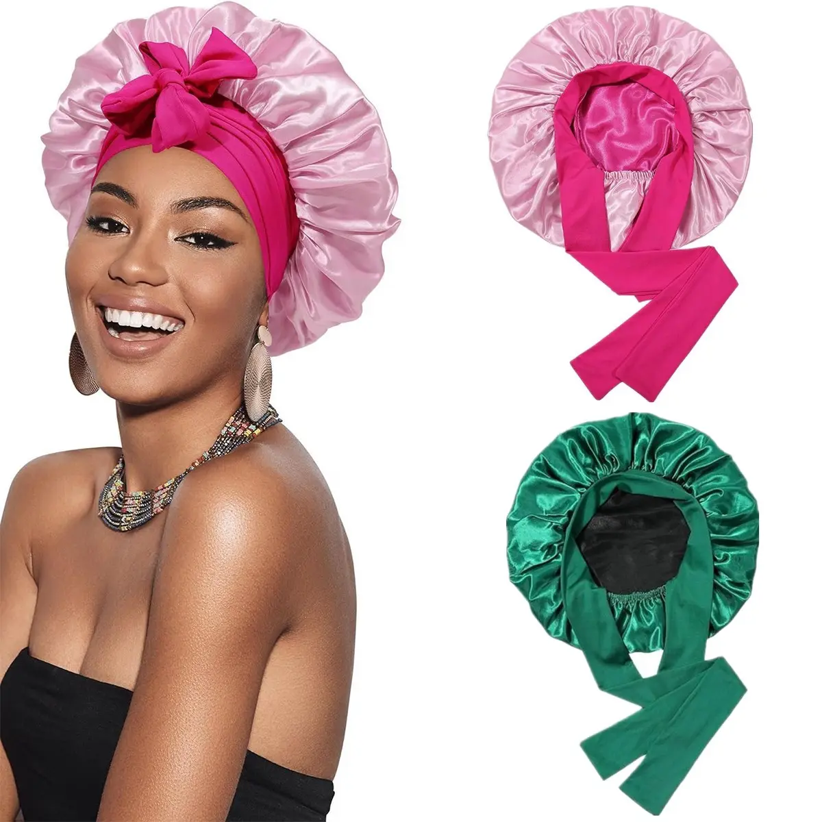 2PC(1PC Dark Green+black&1PC Rose Red+Skin Powder)