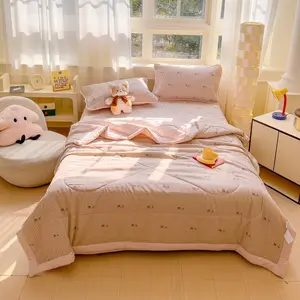 Cloud Cotton Bed Cover Summer Quilt, Comfortable and Lazy, Skin-Friendly, Soft and Fine, Suitable for All Seasons