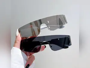 Unisex Punk Style Rimless Sunglasses