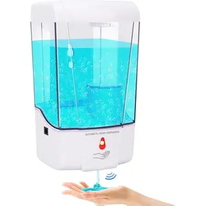 Automatic Soap Dispenser Wall Mounted 700ml Commercial Hand Soap Dispenser with Touchless Electric Sensor Pump for Home Kitchen Bathroom Offices Hotel Commercial Restaurant