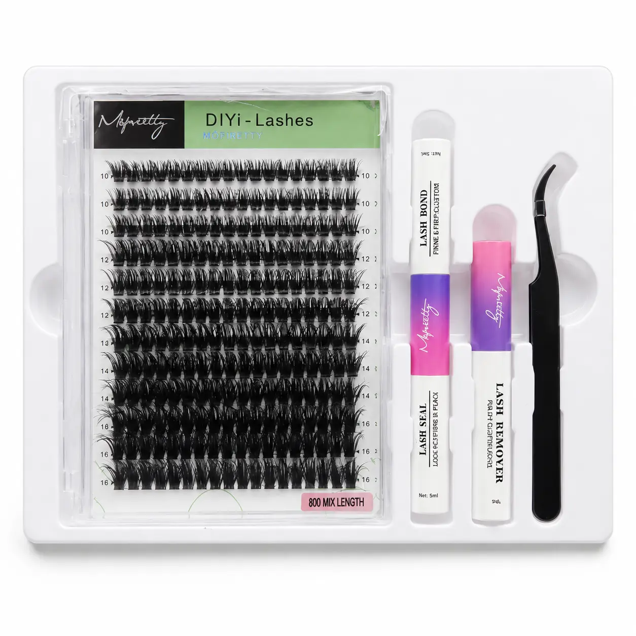 80D drametic mix lengthes 10mm-18mm natural or fluffy looking DIY lashes