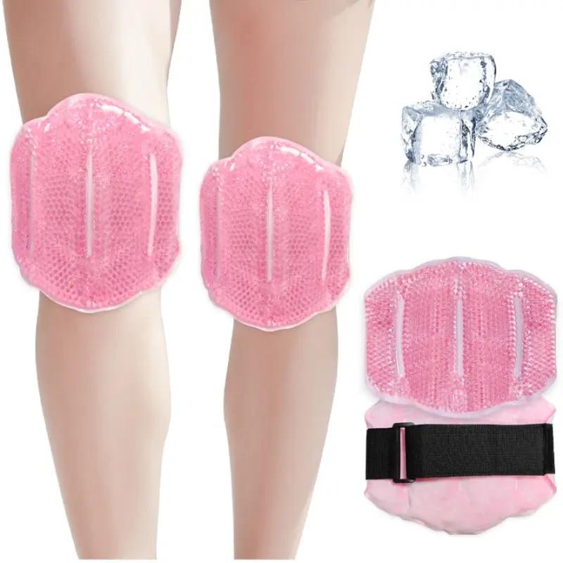 Reusable Gel Beads Ice Pack for Knee Pain Relief, Soft Lining Design for Comfortable Application, Ideal for Athletes & Daily Use