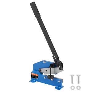 Summervibes VEVOR 8 Manual Hand Plate Shear for Metal Sheet Processing, HS-8 Benchtop Cutter with Q235 Material, for Crafts Thick Steel Crafting, Heavy Duty Roll Press Machine for Builders, DIY Enthusiasts