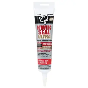Kwik Seal Ultra 5.5 oz. Clear Advanced Siliconized Kitchen and Bath Caulk