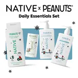 NATIVE Daily Essentials Set – Aluminum-Free Deodorant, Sulfate-Free Body Wash, Sulfate-Free and Silicone-Free Shampoo & Conditioner