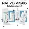 NATIVE Daily Essentials Set – Aluminum-Free Deodorant, Sulfate-Free Body Wash, Sulfate-Free and Silicone-Free Shampoo & Conditioner