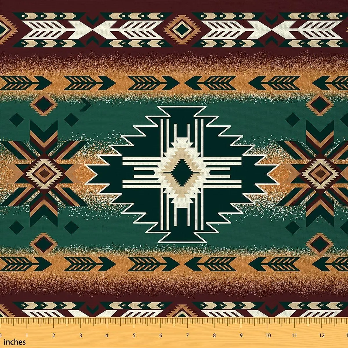 Southwestern Geometric Fabric,Southwest Native Upholstery Fabric Chairs Modern Home DIY Projects,Indoor Decor,Western Decor Microfiber Soft Flannel
