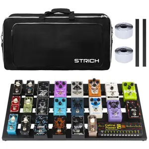 STRICH Extra Large Guitar Pedal Board 25"x12.7"x2.83", 2.9lb Aircraft-Grade Aluminum, Includes Carry Bag, Model STANDARD 25 (Angled) Fathersdaygift
