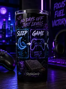 StepYahGameUp — Eat Sleep Game Repeat | 20oz Tumbler
