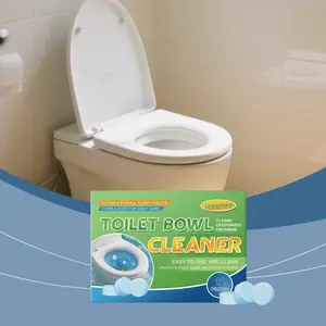 Toilet Cleaning Tablets (12 Pieces), Bathroom Toilet Stain Remover, Odor Eliminator, Air Freshener, Toilet Cleaner Tablets